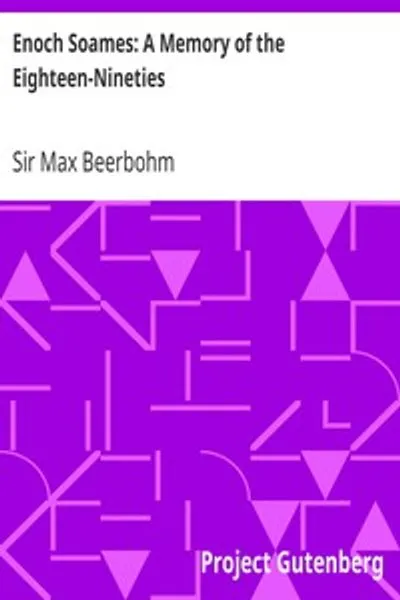 Обложка книги "Энох Соамс: Воспоминание о восьмидесятых годах"