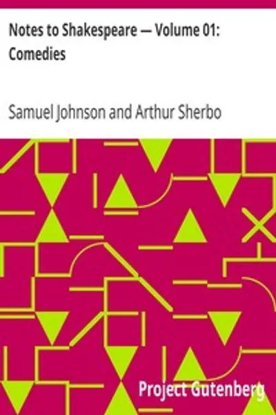 Обложка книги "Заметки к Шекспиру — Том 01: Комедии"