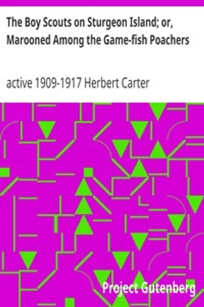 Обложка книги "Скауты на острове Стерджен; или, выброшенные на берег среди браконьеров-рыболовов"