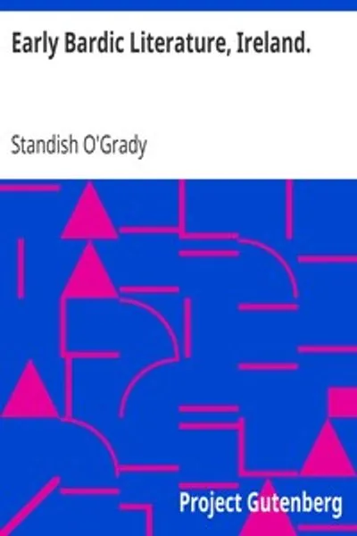 Обложка книги "Ранняя бардическая литература Ирландии"