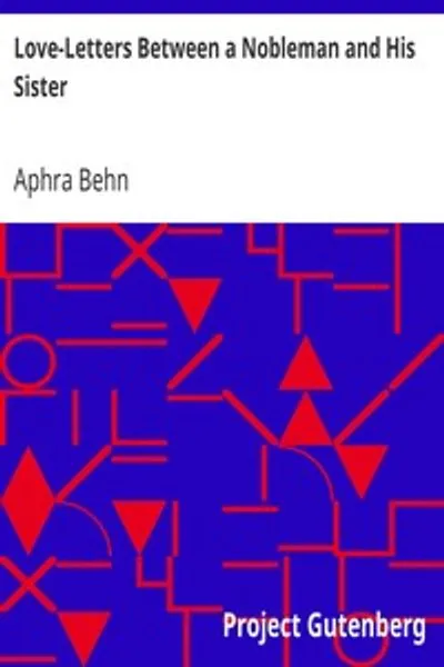 Обложка книги "Любовные письма между дворянином и его сестрой"