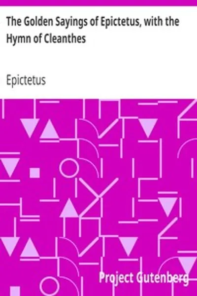 Обложка книги "Золотые изречения Эпиктета с гимном Клеанфа"