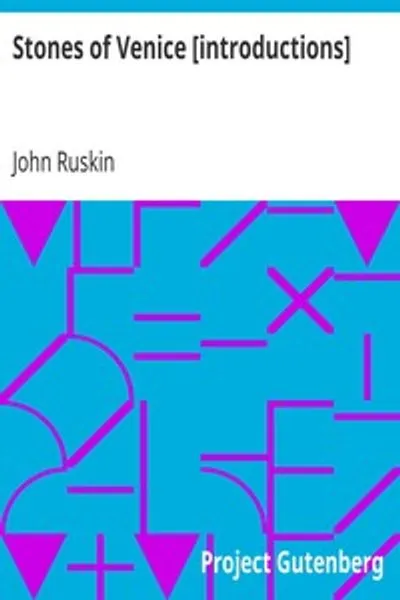 Обложка книги "Камни Венеции"