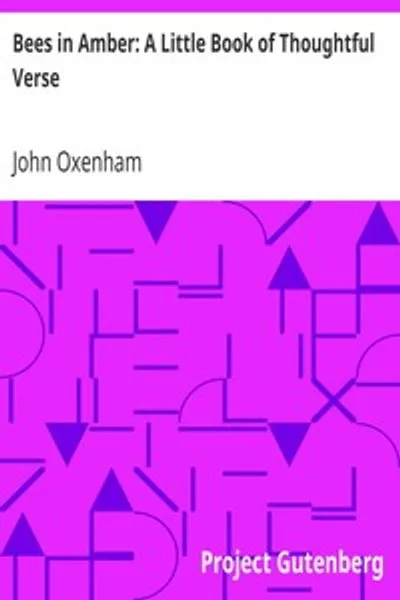Обложка книги "Пчёлы в янтаре: Небольшая книга размышляющей поэзии"